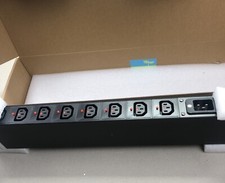 120/240V C13 PDU WTH-CS/PDU-C13-E Heavy Duty Metal 1U Rack Mount Input C20 picture