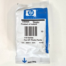 🖨️ Genuine HP 110 CB305A Tri-Color Ink Cartridge OEM Sealed EXP 2007-2008 picture