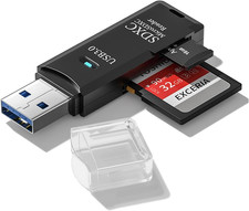 USB3.0 Micro SD Card Reader, 5Gbps 2-In-1 SD Card Reader to USB Adapter picture