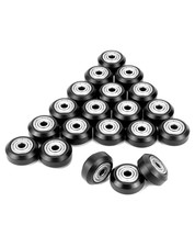 QWORK 3D Printer POM Roller, 20 Pcs High Speed Gantry Wheels, Bearing Wheel, POM picture