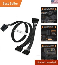 SATA Power Cable 6 Pin to 3X SATA for EVGA Supernova PSUs G1/G2/G3 GA/GM/B2/... picture
