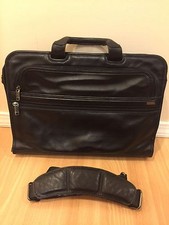 tumi alpha slim leather large screen computer portfolio briefcase laptop bag picture