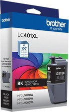 NEW Brother Genuine Original LC401XLBK High Yield Black Ink Cartridge INKJET picture