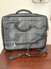 McKlein USA Black Pebble Leather Laptop Bag #10T-0589054 Numerous Compartments picture