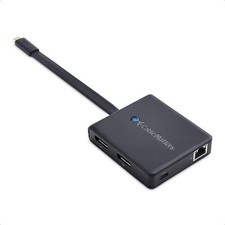 Cable Matters Dual Monitor USB-C Hub Dock RJ45 Dual 4K DP & PD 201055 picture