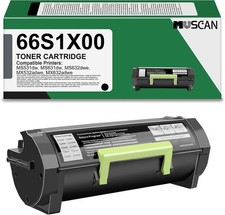 Chip 66S1X00 Toner Cartridge MUSCAN [Compatible With Lexmark] 1-Piece Black BN picture