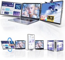 Pitycbo DR145 SILVER 2.5K DR145 Triple Monitor Laptop Screen Extender - NEW picture
