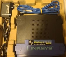 Linksys WRT54G Wireless-G 2.4 Ghz Broadband 4PORT 802.11g Router 2 Antenna picture