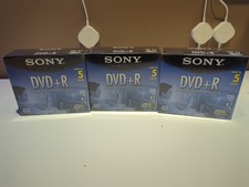 Sony DVD+R Blank 15 Discs Factory Sealed 3x 5-Pack 4.7GB 120min picture