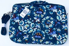Vera Bradley Laptop Workstation Crossbody in Floral Bursts - NWT picture