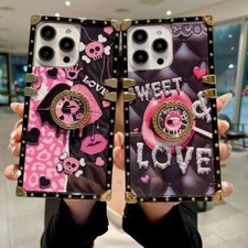 Bling Love Lips Ring Cover Case For 11 12 13 14 15 16 Pro Max XR 7 8 SE 16E picture