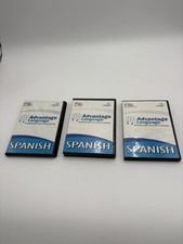 Lot of 3 Advantage Language Breakthrough Interactive Learning-Spanish 4 CD Set picture