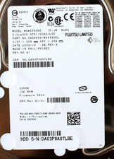 Fujitsu 300gb 10k u320 scsi hdd maw3300nc p/n: ca06550-b40300dl, dp/n 0hc490 fw picture