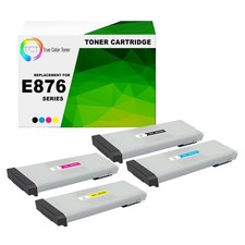 4 Pk TCT Premium E876 BCYM for Compatible HP CLJ MFP E87640 Toner Cartridge - picture