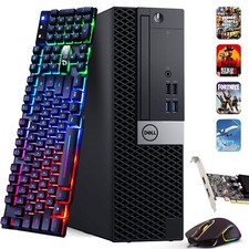 Dell SFF Gaming Desktop PC Intel i5-6500 16GB 256GB  Nvidia GT 1030 WiFi Win 11 picture
