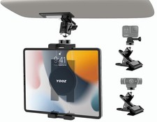 YOOZ Car Sun Visor Tablet Mount, Truck Holder Clip Black  picture