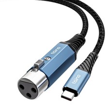Tisino Female XLR to USB C Recording Microphone Cable, 32bit/384KHz, 0.5 m picture
