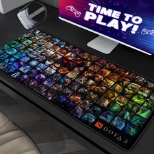 Dota 2 Characters Gaming Mouse Pad XXL, Dota 2 Heros portrait Gaming Desk Pad La picture