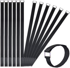 12 Pack 24 Inch Reusable Fastening Cable Straps Hook and Loop Cinch Cable Ties picture