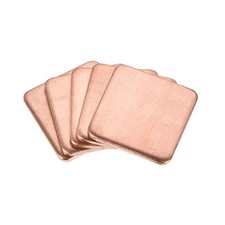 Flat IC Chipset Thermal Copper Heatsinks for CPU GPU RAM 5pcs picture