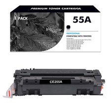 1x Black CE255A 55A Toner Fits for HP LaserJet Pro 500 MFP M521dn M521dw Printer picture