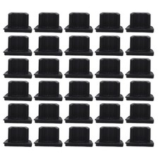 Black Silicone Dust Proof Micro USB Plugs 100Pcs Durable Port Protectors picture