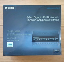D-Link DSR-250 VPN Router 8 Port Gigabit with Power Source picture