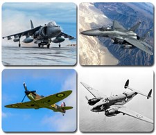 Air Force WWII Plane Fighter Jet ~ Mouse Pad / Mousepad ~ Military Aviation Gift picture