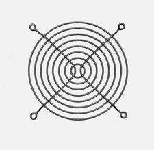 (10 Pcs) 120mm Wire Steel Cooling Fan Grill/Finger Guard - Black  picture