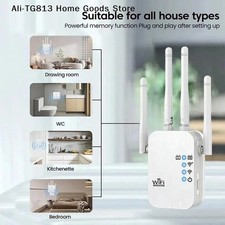 300Mbps WiFi Repeater Wireless Signal Booster Long Range Network Router Extender picture