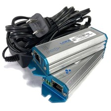 Pair of Veracity Long Range Ethernet & POE Extender VLS-1P-C VLS-1P-B w/ Adapter picture