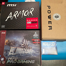 PC Gaming Upgrade Bundle ASUS H170 Pro Gaming MSI RX 580 Intel CPU Boxed picture