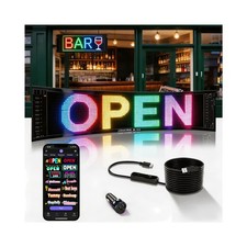 Jdvootd Multifunctional Bright 1Pcs Programmable Led Car Sign For Windshield - picture