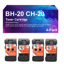 4 Pack BH-20 CH-20 Toner Cartridge  for PIXMA G1220 G1230 G2260 G2270 G3260 picture