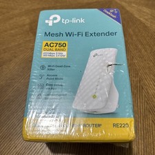 NEW TP-Link Mesh Wi-Fi Extender Ac750 Dual Band Re220 picture