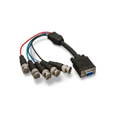 1ft 5 BNC Male to Super VGA HD15 Female Cable - Black picture