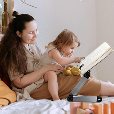 Extra Large Adjustable Book Stand for Bed and Sofa - Multifunctional Laptop H... picture