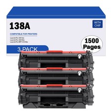3 Pack 138A W1380A Black Laser Printer Toner for HP 3001dw 3001fdw MFP 3101fdw picture