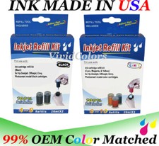 VC premium ink Refill Kit for HP 62/63/64/65/67/901/300/121/XL Cartridges picture