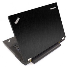 BLACK BRUSHED TEXTURED Vinyl Lid Skin Cover fit IBM Lenovo ThinkPad T440P Laptop picture