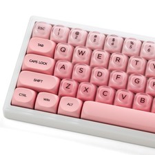 Jelly Blush Pink Foundation MOA PBT 132 Keys Custom Keycaps For Cherry MX picture