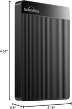 UnionSine 1TB Ultra Slim Portable External Hard Drive HDD-USB 3.0 for PC Mac,etc picture