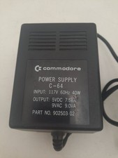 Commodore 64 C64 7-Pin Power Supply Genuine OEM Vintage TESTED 902503-02 picture
