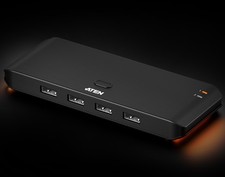 Aten Essential 2x4 USB 2.0 Sharing Switch, Sharing of four USB peripherals at... picture