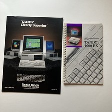Tandy 1000 EX Guide Reference Book & 1985 Radio Shack Catalog For Tandy Lot picture