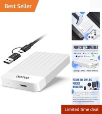 Sleek 1TB USB 3.0 External Hard Drive for PS4, PS5 & PC – Lightweight & Portable picture