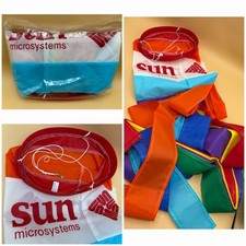 Vintage Sun Microsystems Rainbow Windsock Banner Tech Promo NOS 90s picture