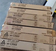 Lot of 7 Ricoh Savin Lanier MP C3503 KYMC Toner 841813 841814 841815 841816 -New picture