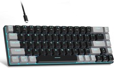 Portable 60% Mechanical Gaming Keyboard, MK-Box LED Backlit Compact 68 Keys M... picture