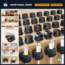 30-Pack Magnetic Cable Clips - Adjustable Cord Organizer for Home & Office picture